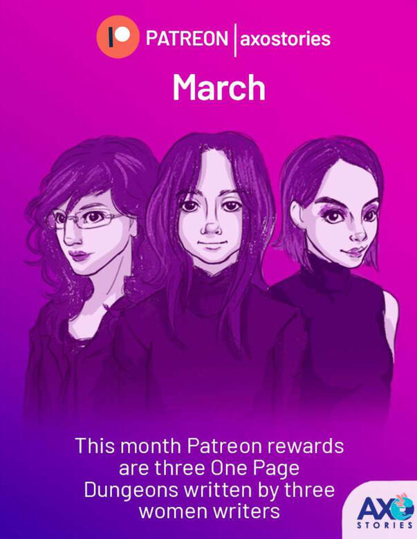 Women's month one page dungeon anthology
